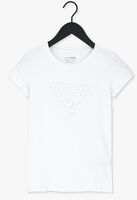 Weiße GUESS T-shirt EYELETS FLORAL
