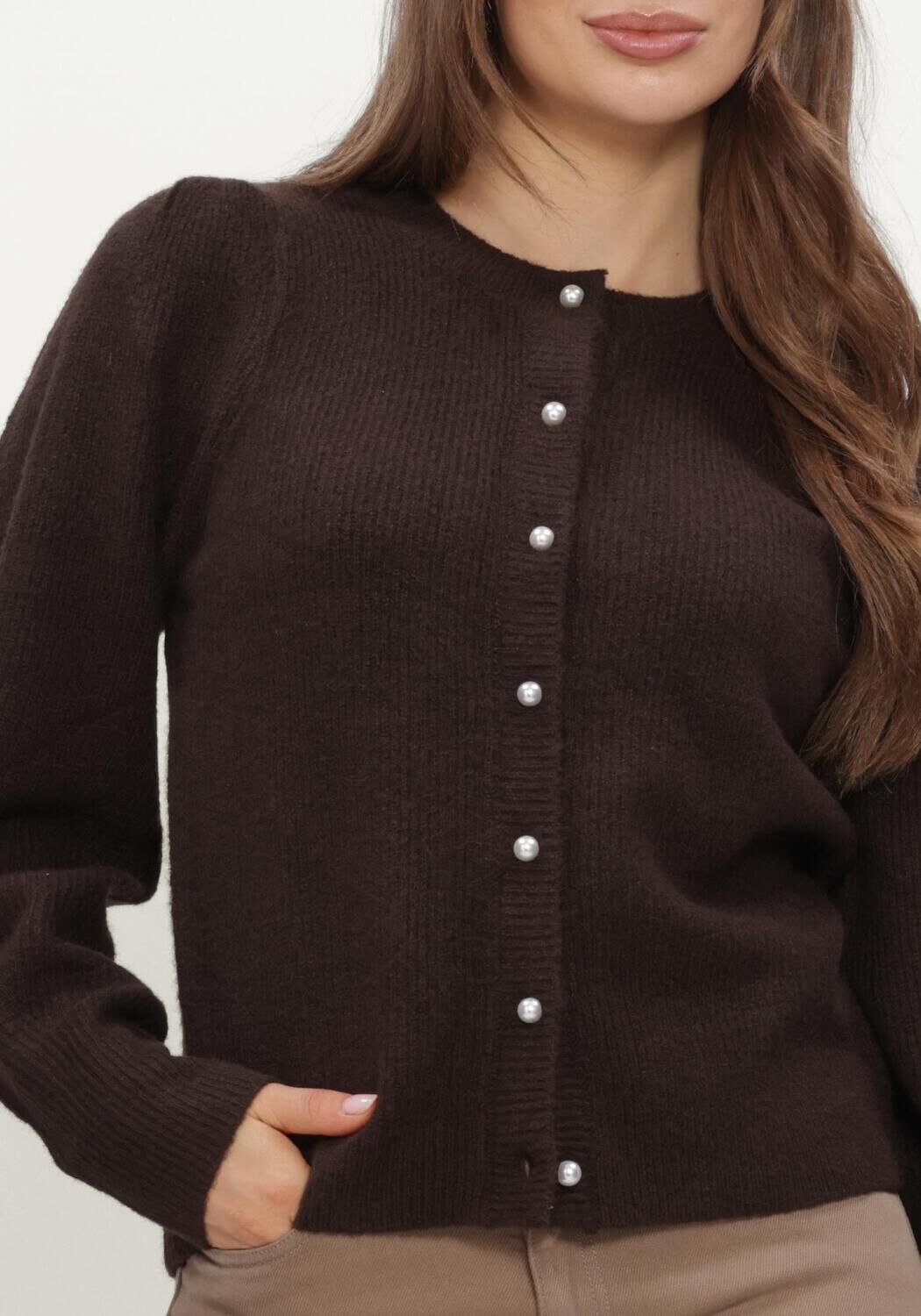 Braune NEO NOIR Pullover NUNA KNIT CARDIGAN - large