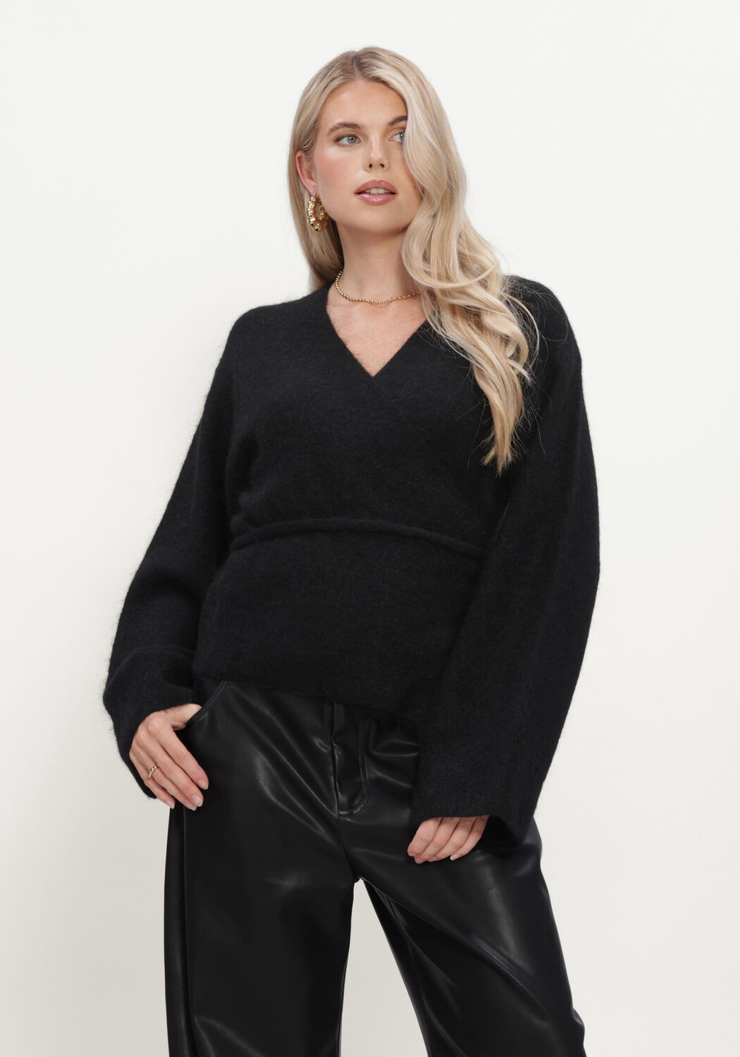 Schwarze LINA LOCCHI Pullover LL-BERIT - large