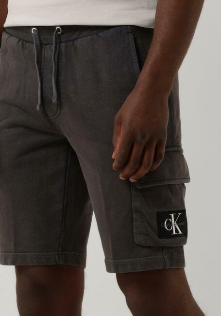 Dunkelgrau CALVIN KLEIN Kurze Hose WASHED BADGE SHORTS - large
