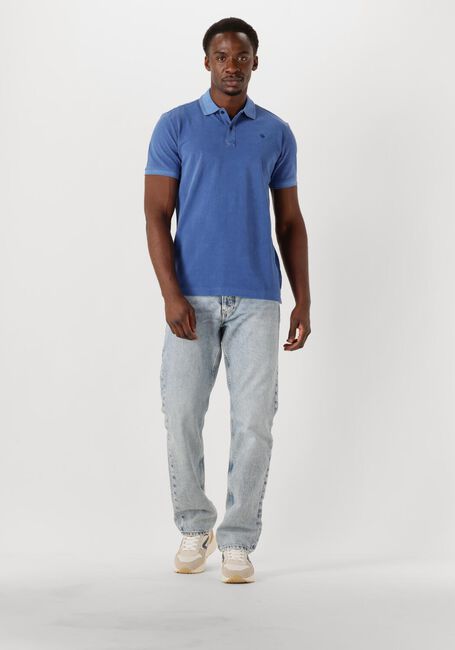 Blaue G-STAR RAW Polo-Shirt DUNDA OVERDYED SLIM POLO S\S - large