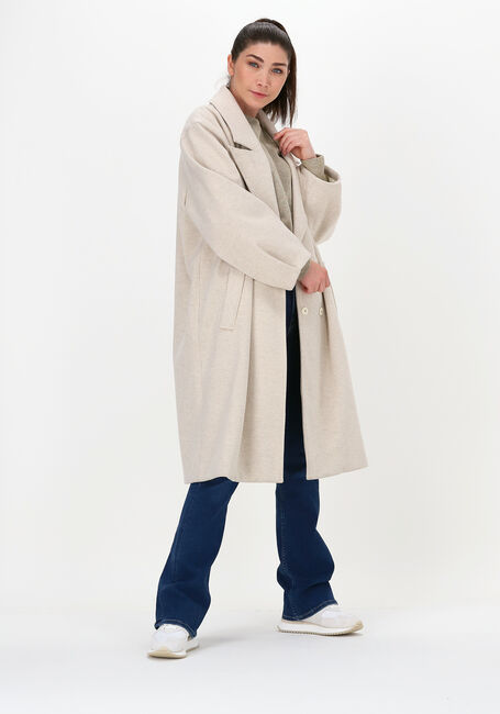 Beige SUMMUM M&auml;ntel COAT GABARDINE - large