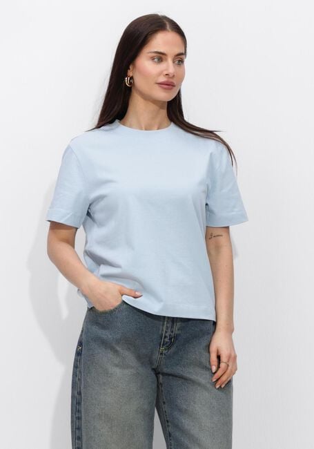 Hellblau SELECTED WOMEN T-shirt SLFESSENTIAL SS BOXY TEE - large