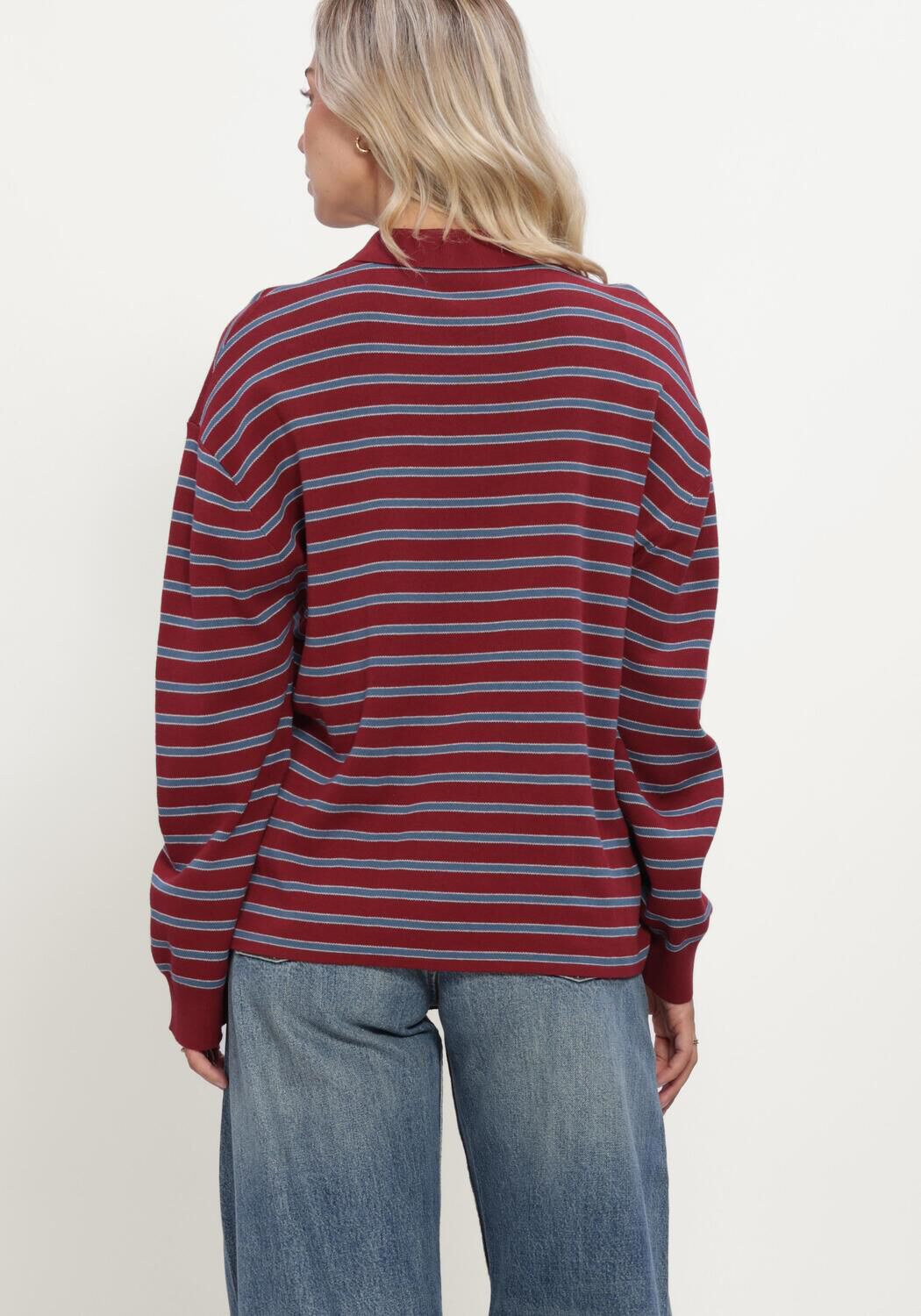 Blaue BOII STUDIOS Pullover & Cardigans ADANNE POLO KNIT - large