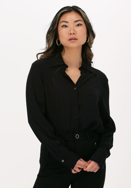 Schwarze GUESS Blusen LS LOLA SHIRT - large