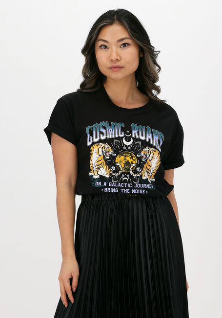 Schwarze COLOURFUL REBEL T-shirt COSMIC ROARS BOXY TEE - large