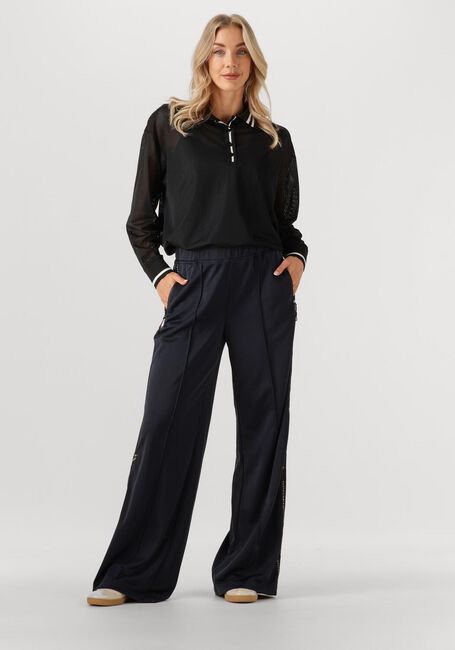 Dunkelblau HAUTE L'AMITIÉ Weite Hose LOGO TAPE TRACK TALL PANT - large