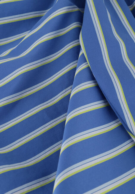 Blaue TOMMY HILFIGER Minikleid CO STRIPE SHORT WRAP SHIRT DRESS - large