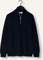 Dunkelblau SELECTED MEN Pullover SLHREG DAN WOOL-MIX ZIP HIGH NECK OW Dunkelblau SELECTED MEN Pullover SLHREG DAN WOOL-MIX ZIP HIGH NECK OW - medium