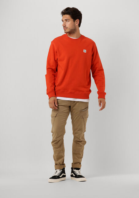 Rote SCOTCH & SODA Pullover ESSENTIALS LOGO BADGE CREW NECK SWEAT - large