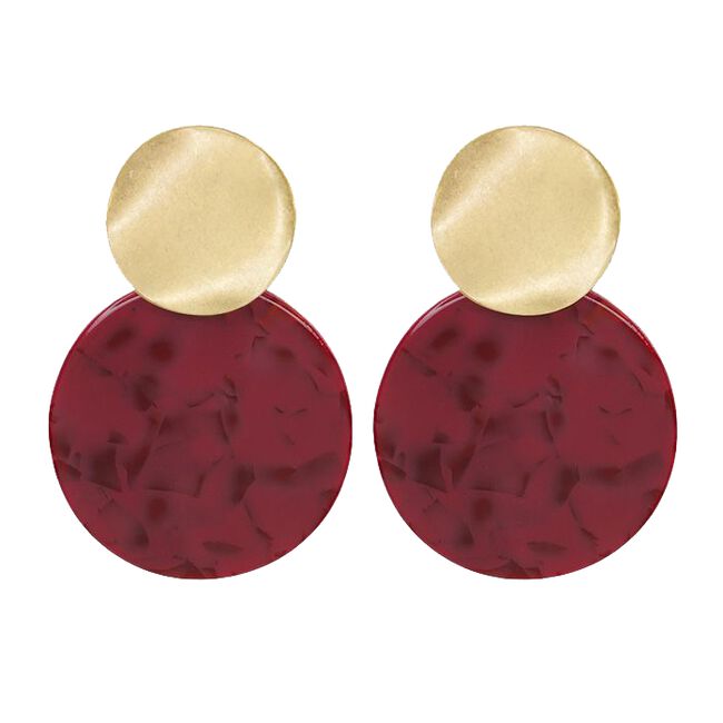 Rote MY JEWELLERY Ohrringe SHELL EARRING - large