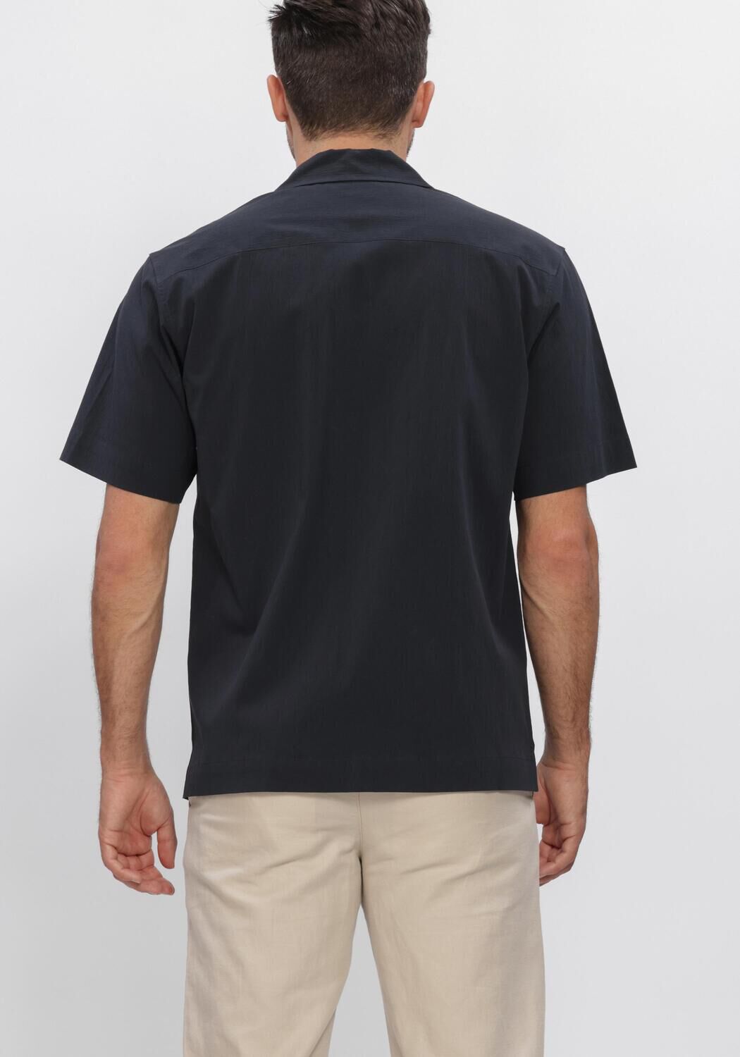 Dunkelblau JC RAGS Casual-Oberhemd CASUAL SHIRT AARON WRINKLE - large