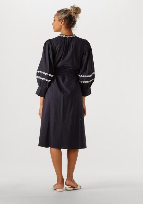 Dunkelblau ANTIK BATIK Midikleid DALI DRESS - large