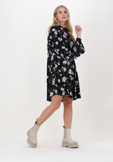 Schwarze MSCH COPENHAGEN Minikleid LORINA MOROCCO LS DRESS - large