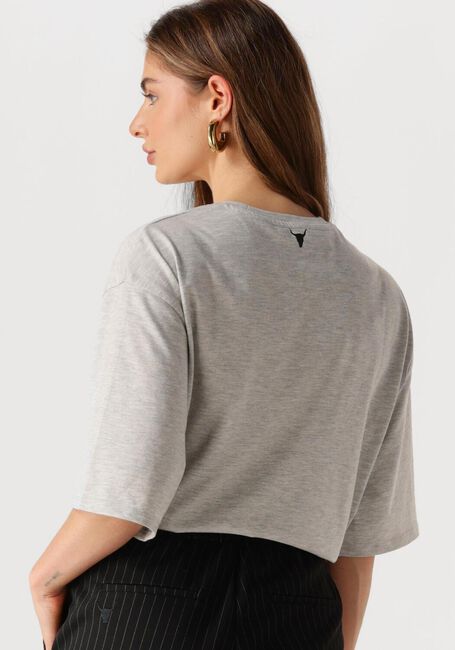 Graue ALIX THE LABEL T-shirt LADIES KNITTED THE LABEL TSHIRT - large