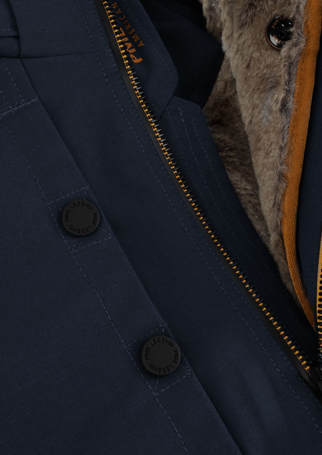 Dunkelblau PME LEGEND Parkas SEMI LONG JACKET SNOWPACK ICON 2.0 TRAIL RIPSTOP - large