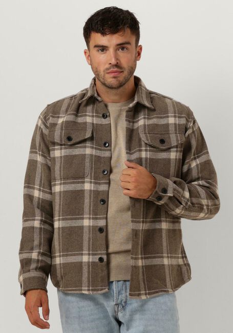 Sand SELECTED HOMME Overshirt SLHLOOSEMASON-PABLO LS OVERSHIRT W - large
