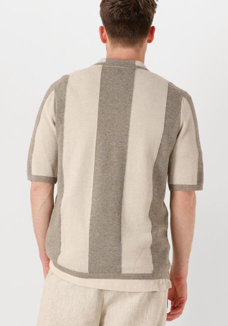 Beige PROFUOMO Polo-Shirt POLO CAMP BUTTON TH - large