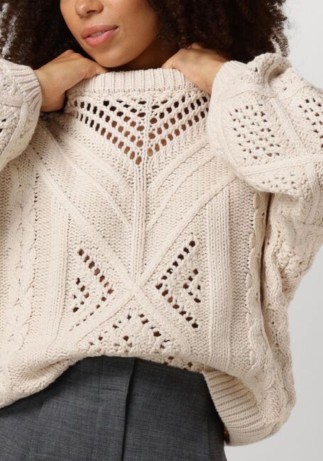 Nicht-gerade weiss OBJECT Pullover OBJDEDE KNIT L/S OZ PULLOVER - large