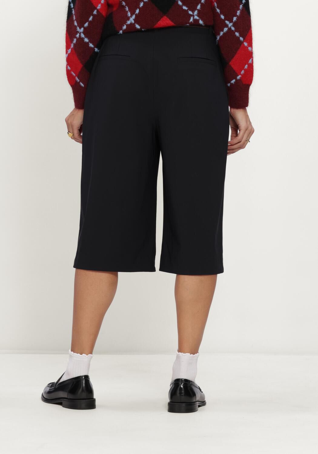 Schwarze STUDIO ANNELOES Culottes Betty bermuda trousers - large