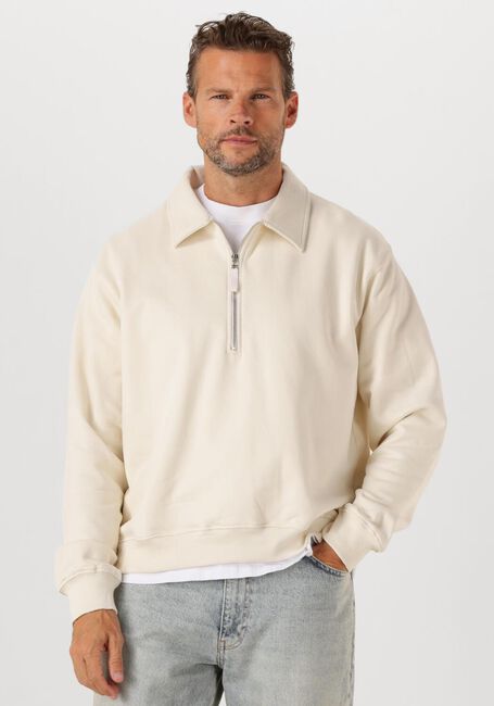 Creme WOODBIRD Pullover WBTOM ZIP POLO - large