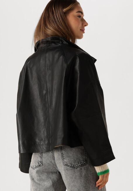 Schwarze CO'COUTURE Jacken PHOEBECC LEATHER BOX JACKET - large