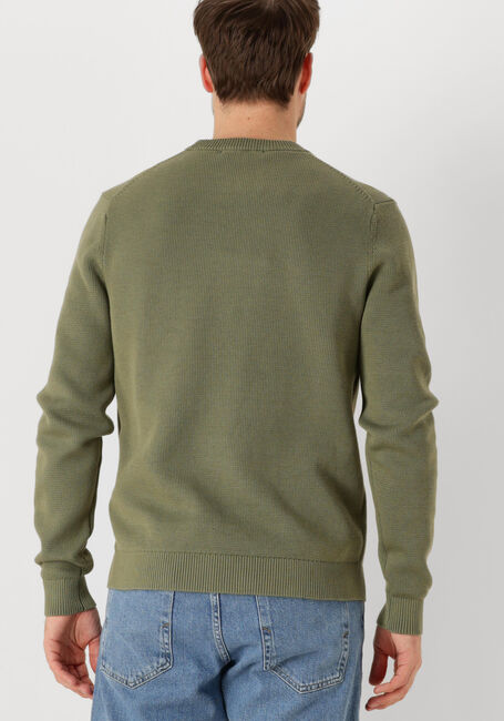 Gr&uuml;ne SELECTED MEN Pullover SLHDANE LS KNIT STRUCTURE CREW NECK NOOS - large
