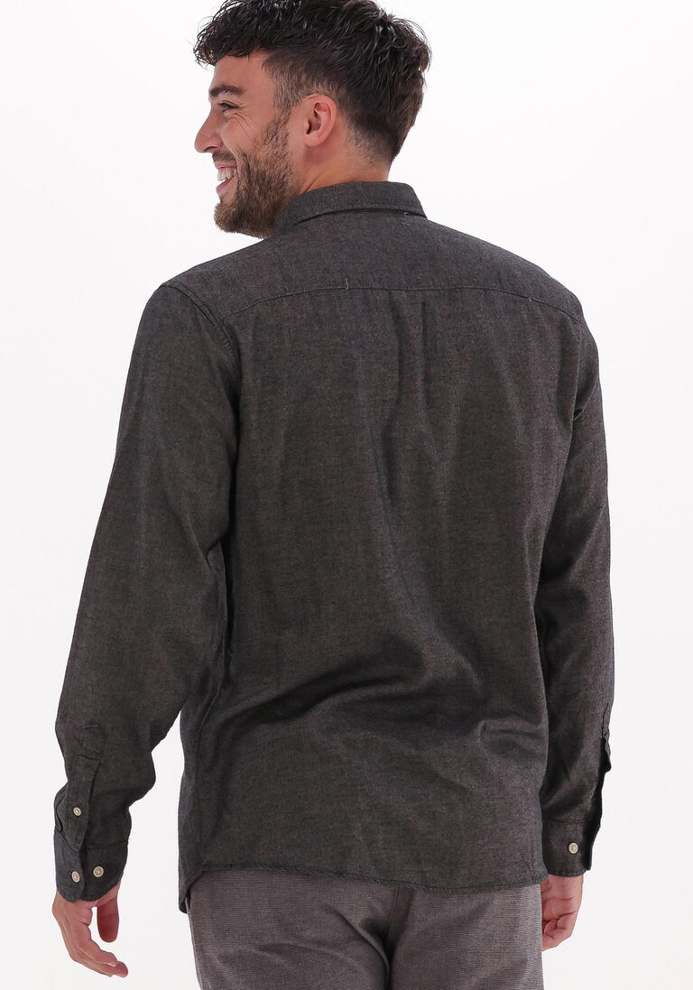 braune selected homme casual-oberhemd slimflannel shirt ls w naw BJ9244