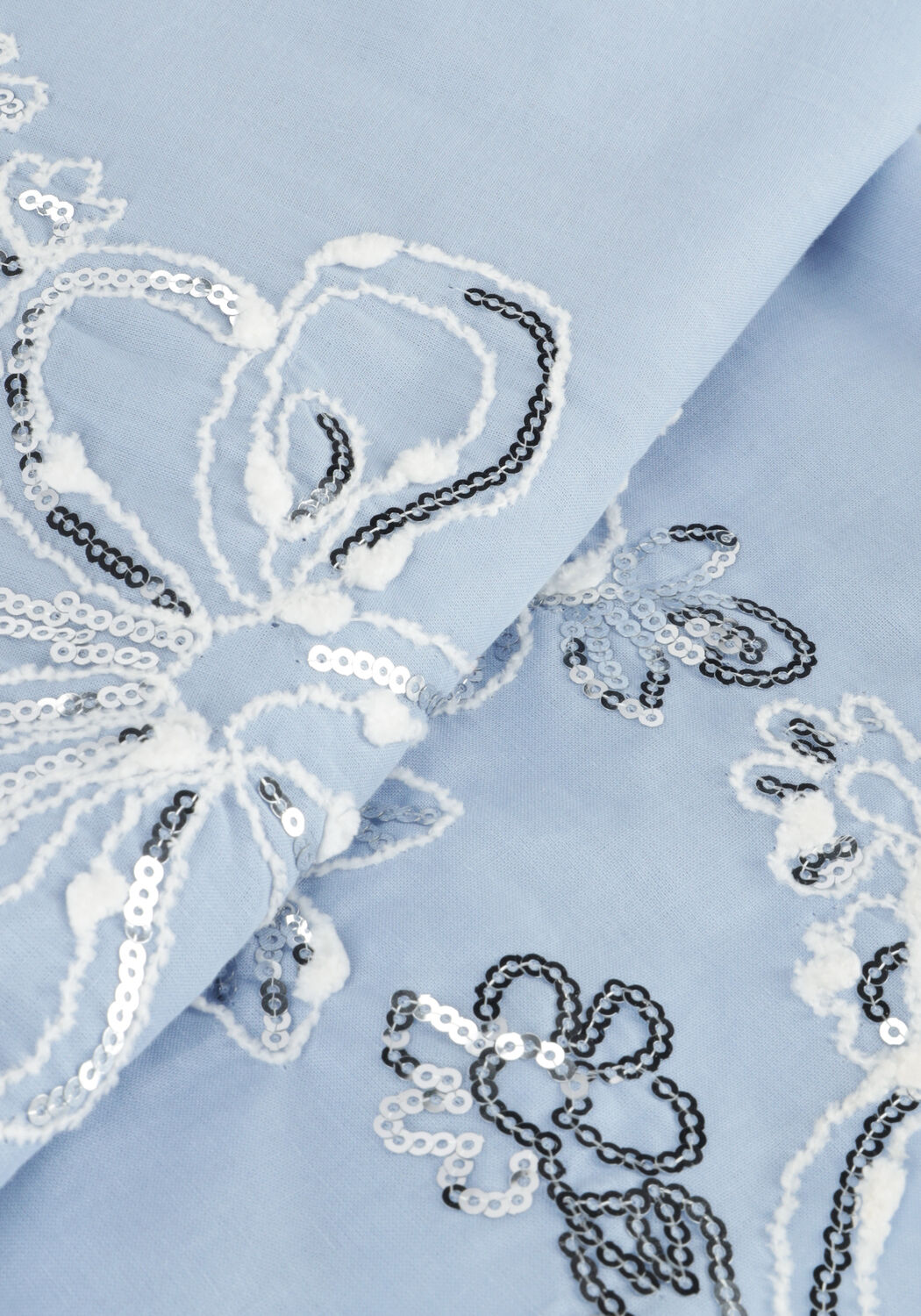 Blaue NUKUS Blusen TESSA BLOUSE PAILLET - large