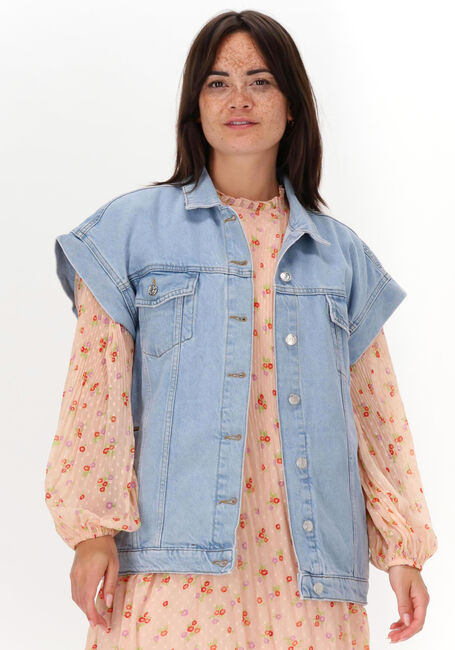 Blaue NA-KD Gilet OVERSIZED DENIM VEST - large
