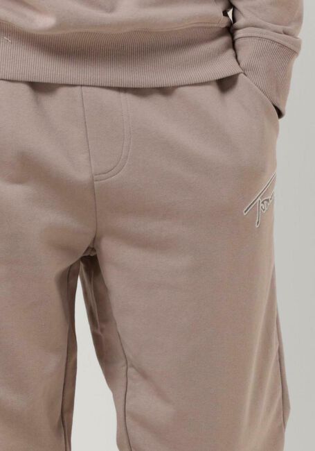 Beige TOMMY JEANS Jogginghose TJM REG SIGNATURE SWEATPANTS - large