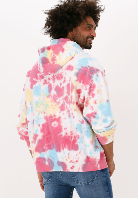 Mehrfarbige/Bunte TOMMY JEANS Sweatshirt TJM AOP TIE DYE HOODIE - large