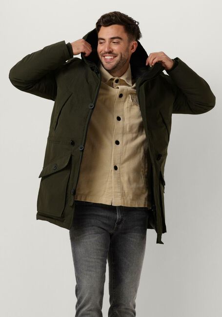 Grüne BUTCHER OF BLUE Wattierte Jack NELSON PARKA - large