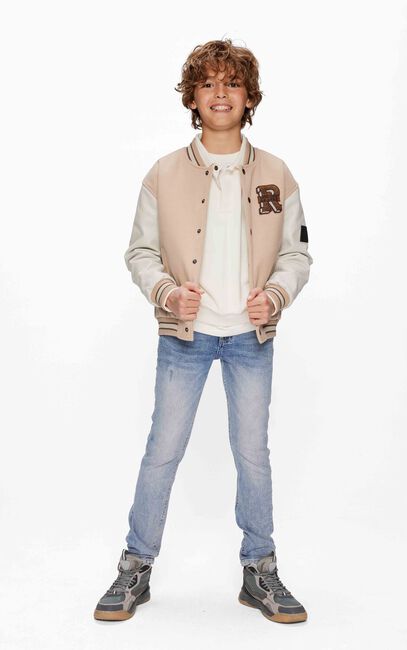 Beige RETOUR Lederjack DARREN - large