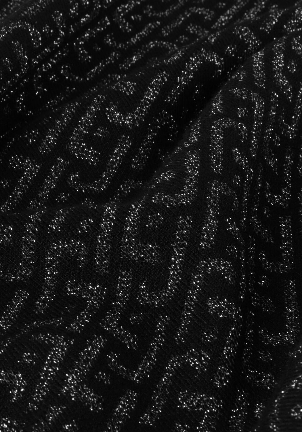 Schwarze LIU JO Minikleid ABITO MAGLIA M/L FULL LOGO - large