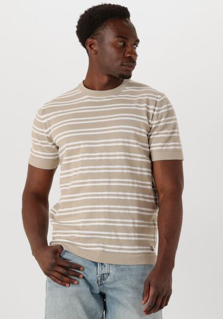 Beige DSTREZZED T-shirt NEREO TEE - large