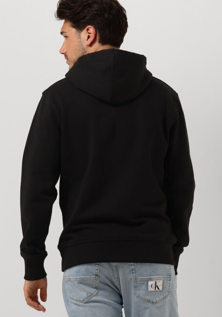 Schwarze CALVIN KLEIN Sweatshirt MIX MEDIA POCKET HOODY - large