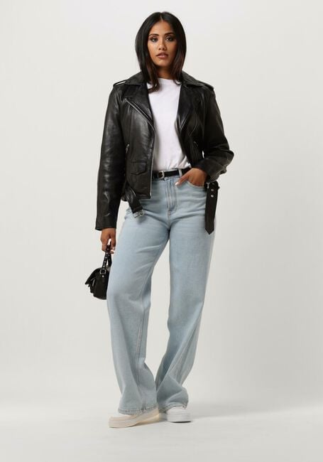 Schwarze CATWALK JUNKIE Lederjack JK BIKER BABE - large