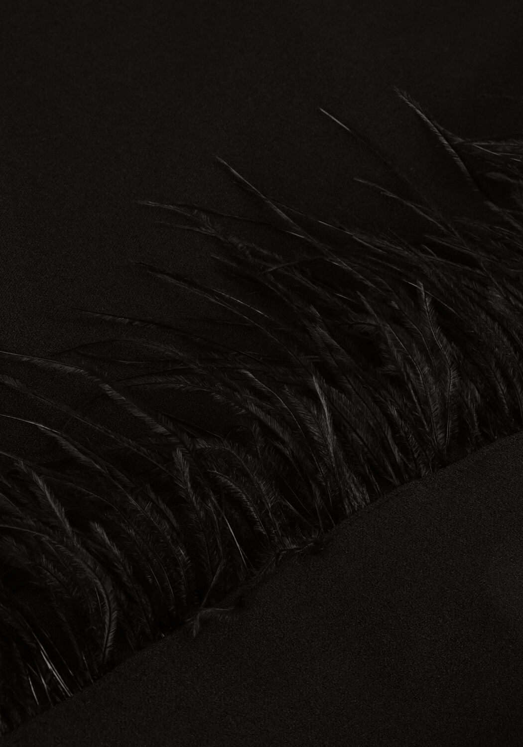 Schwarze ACCESS Minikleid LONG SLEEVE MINI DRESS WITH FEAT - large