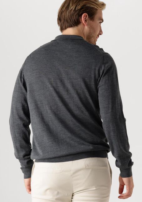 Graue PROFUOMO Polo-Shirt POLO LONG SLEEVE - large