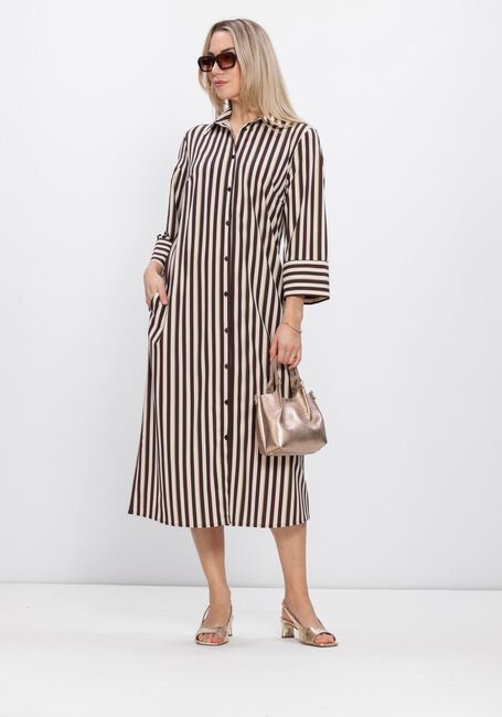 Mehrfarbige/Bunte STUDIO ANNELOES Maxikleid Soof stripe dress - large