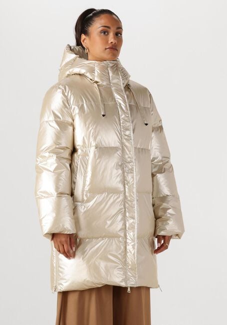 Goldfarbene NUKUS Wattierte Jack TESSIE COAT METALLIC - large