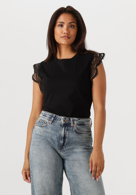 Schwarze AAIKO T-shirt CORA FANCY CO 144 - large