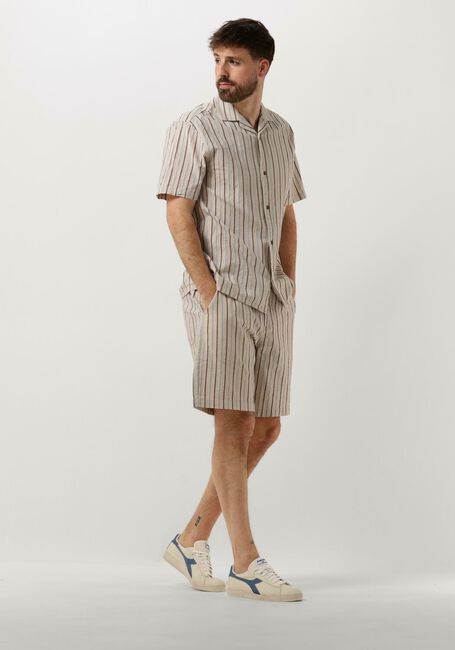 Beige ANERKJENDT Casual-Oberhemd AKLEON S/S STRUCTURE SHIRT - large