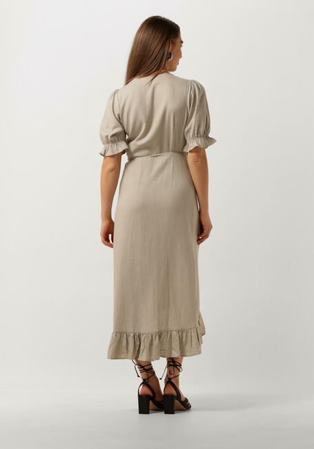 Sand OBJECT Midikleid OBJAMMIE S/S WRAP LONG DRESS - large