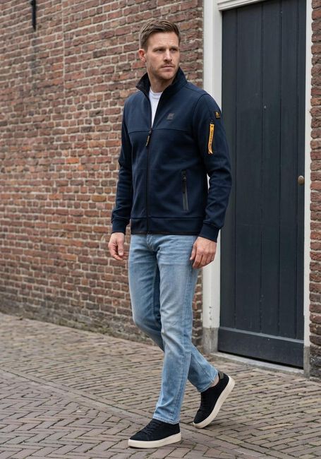 Blaue PME LEGEND Jacken ZIP JACKET INTERLOCK - large