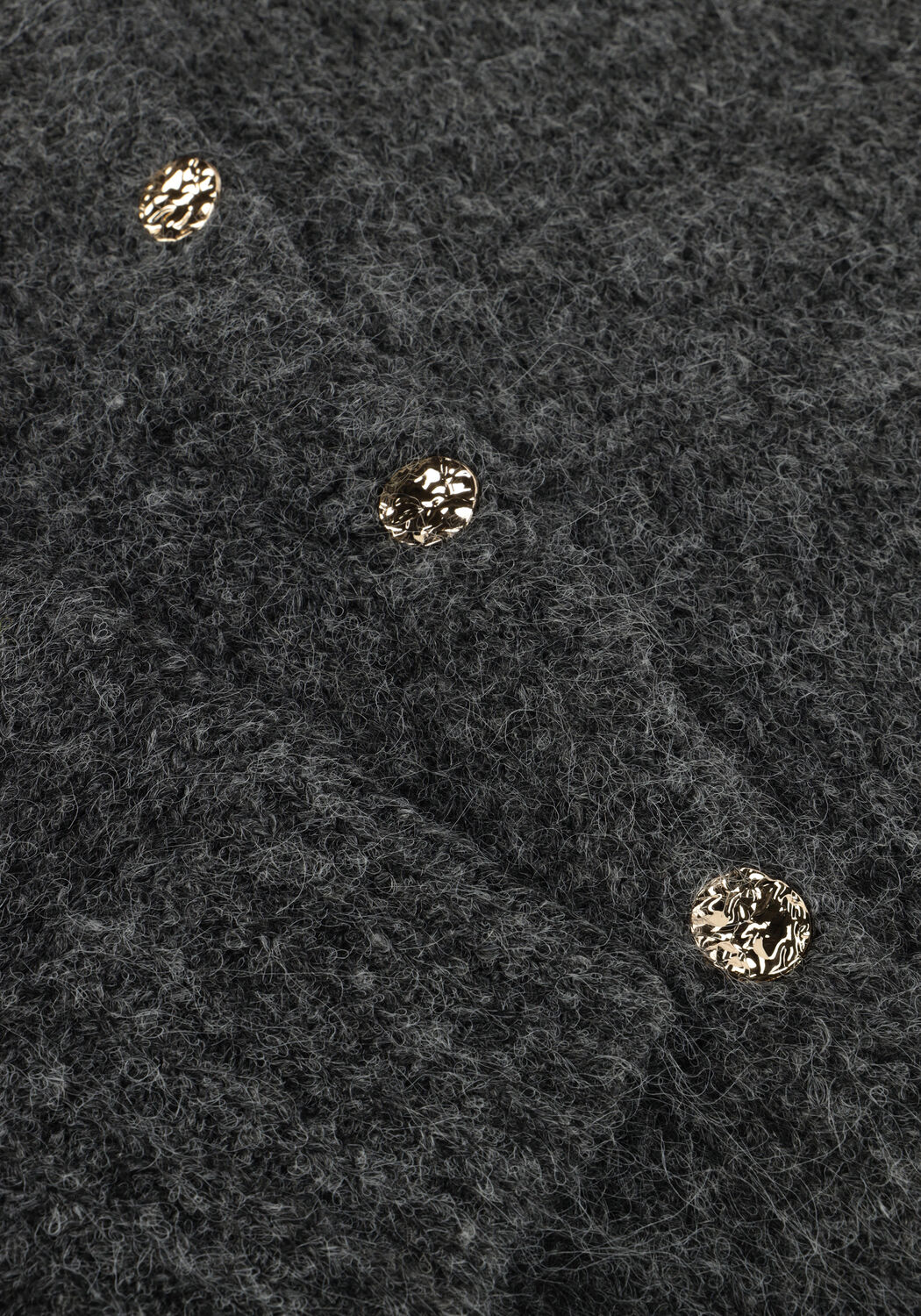 Dunkelgrau NEO NOIR Strickjacke TAURA FLUFFY KNIT CARDIGAN - large