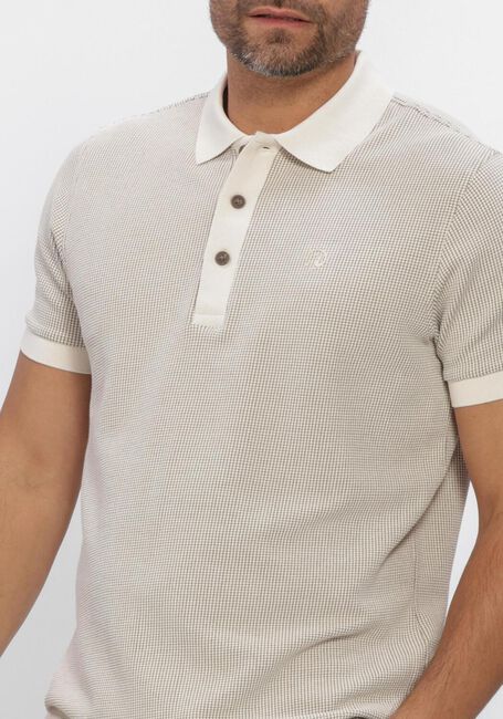 Beige CAST IRON Polo-Shirt REGULAR FIT TWO TONE WAFFLE - large