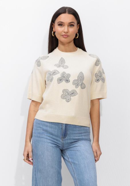 Creme OBJECT Pullover OBJLANEY RUBIN SS PULLOVER - large