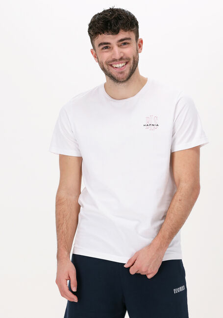 Weiße BLS HAFNIA T-shirt MINI OUTLINE LOGO T-SHIRT - large